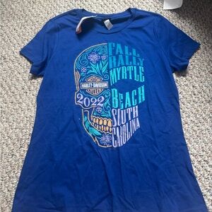 Harley-Davidson Blue Graphic Women's Shirt